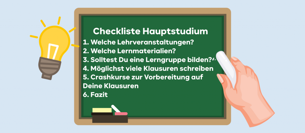 Nach der Zwischenprüfung ist das Jurahauptstudium der nächste wichtige Schritt in Richtung Examen. Mit unseren Tipps wirst Du es meistern.