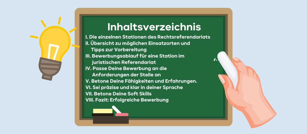Bewerbung Station Referendariat