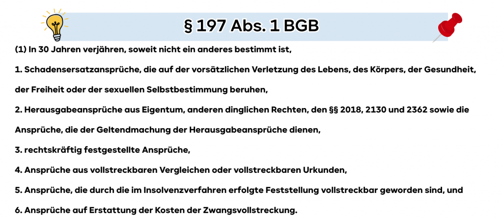 § 197 I BGB