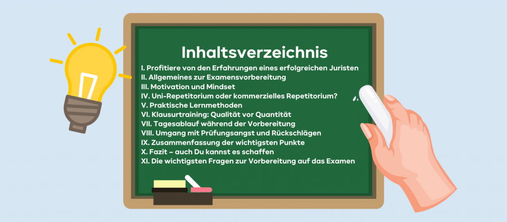 Prädikatsjurist: Meine Jura Examensvorbereitung (1. Examen). Hilfreiche Tipps zur Examensvorbereitung für das Jura Staatsexamen: Repetitorium, Lernplan, Karteikarten, Klausuren und mehr.