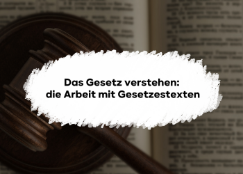 Das Gesetz verstehen: die Arbeit mit Gesetzestexten. Leitfaden zum effektiven Umgang mit Gesetzestexten.