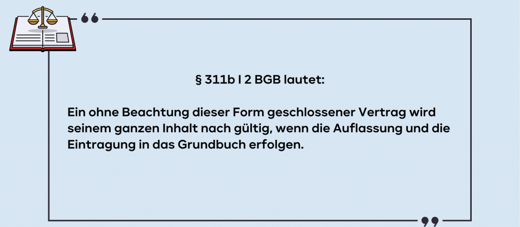 § 311 b BGB Gesetzestext