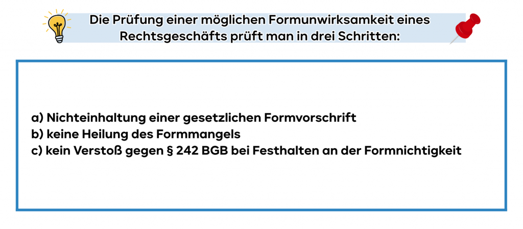 Prüfungsschema § 125 BGB