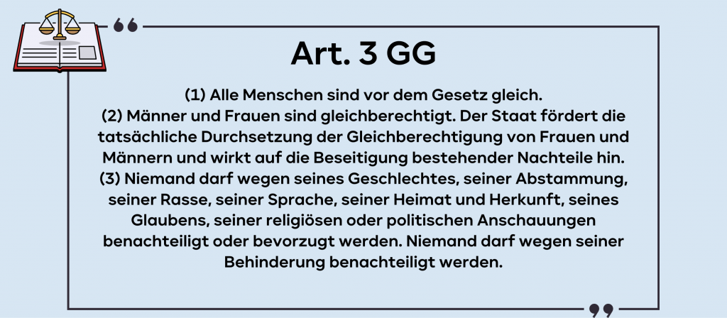 Art. 3 GG Schema