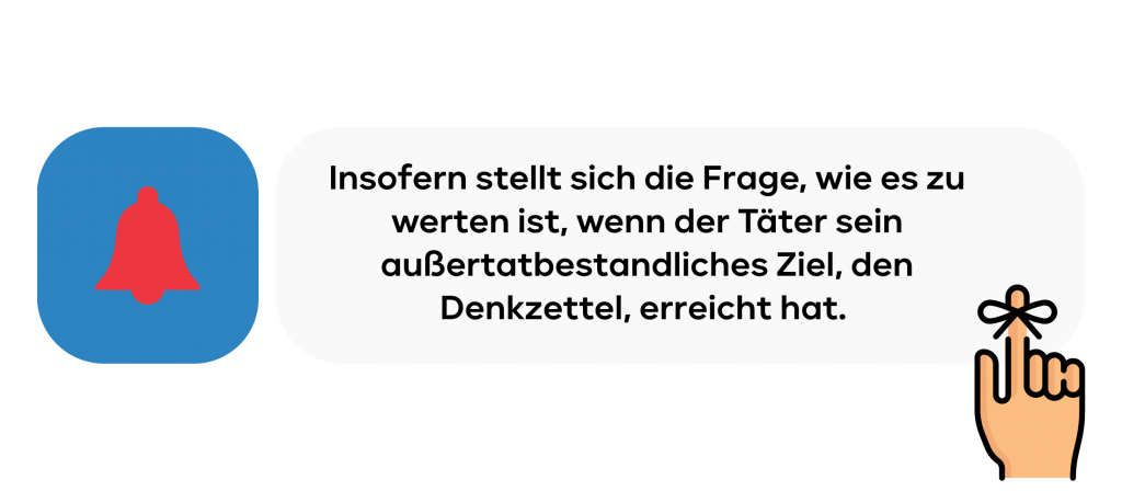 Denkzettel rücktritt