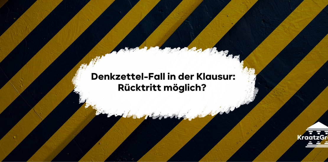 Rücktrittsprüfung Strafrecht