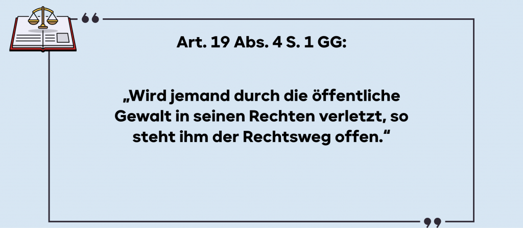Art. 19 Abs. 4 S. 1 GG