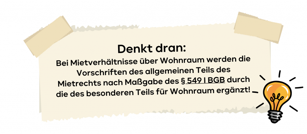 Denkt dran Untermiete