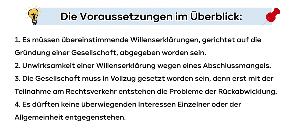 Die Voraussetzungen im Überblick: 