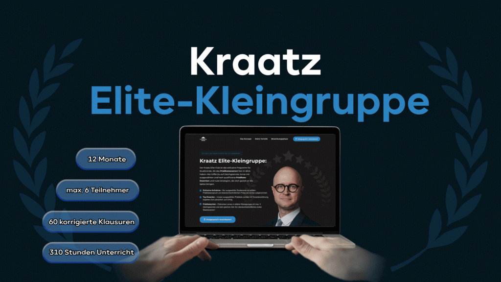 Elite Kleingruppe Deine Jura Nachhilfe in Premium Qualität