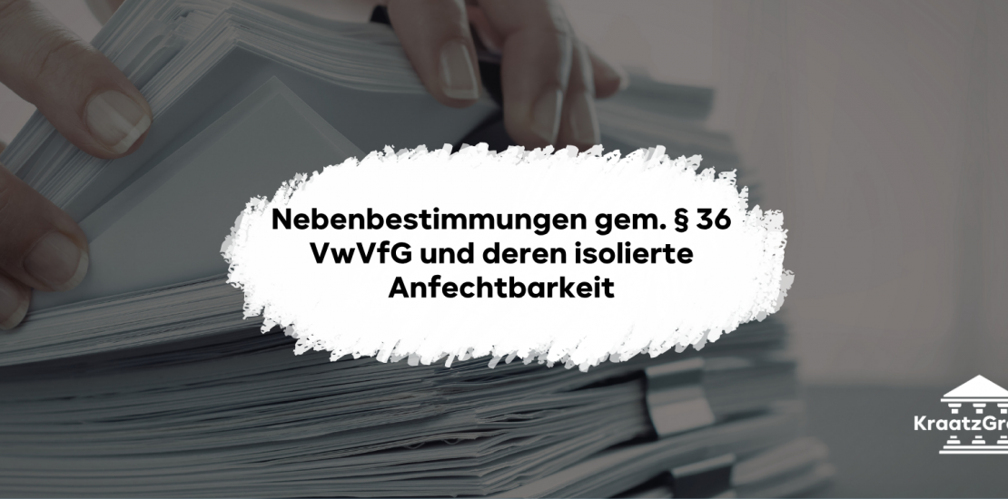 Verwaltungsrecht isolierte Anfechtung