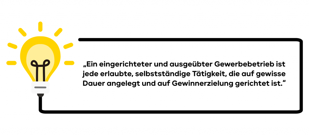 Vorliegen eines „Gewerbebetriebs“