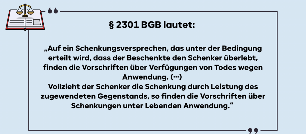 Wortlaut § 2301 BGB