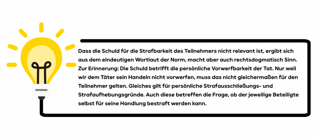 Strafbarkeit des Teilnehmers