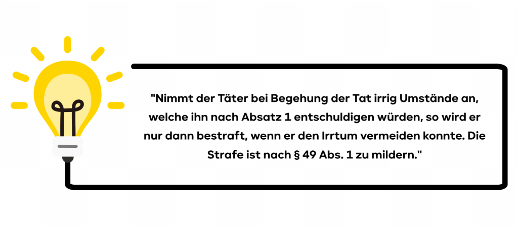 Entschuldigungstatbestandsirrtum