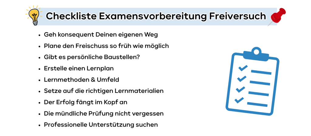 Checkliste Freiversuch