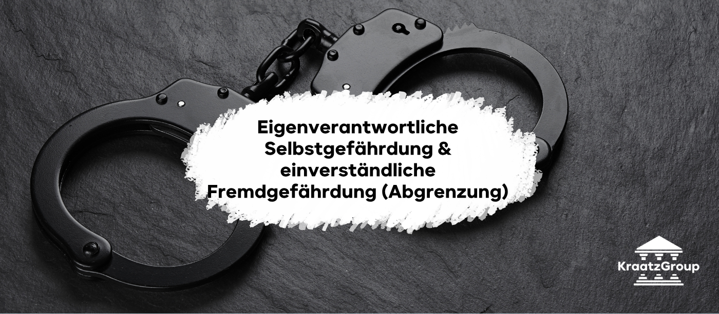 Selbstgefährdung vs. Fremdgefährdung im Kontext der objektiven Zurechnung. Wir beleuchten den Unterschied und die Strafbarkeit im StGB.