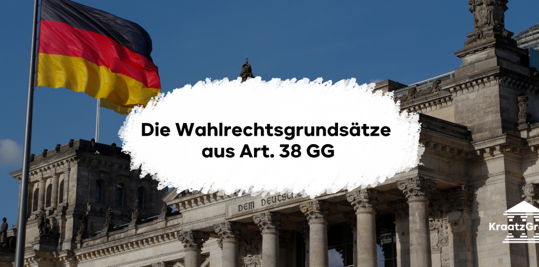 Darstellung der Wahlrechtsgrundsätze aus Art. 38 GG kompakt für Deine Klausur und das Jura Examen aufbereitet!