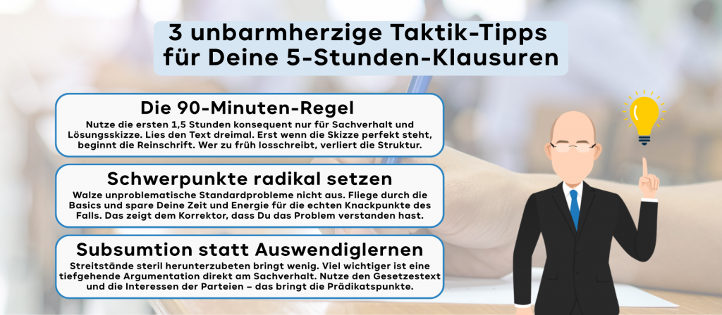 3 unbarmherzige Taktik-Tipps für Deine 5-Stunden-Klausuren