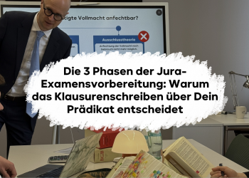 Wie gelingt die Jura Examensvorbereitung? RA Mario Kraatz erklärt die 3 Phasen, warum Klausurenschreiben Pflicht ist und wie die Elite Kleingruppe hilft.