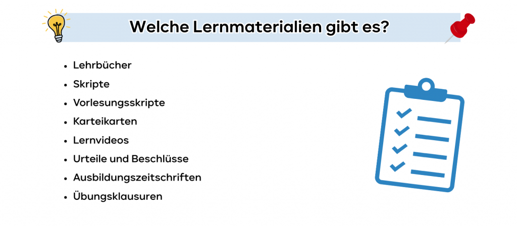 Welche Lernmaterialien gibt es?