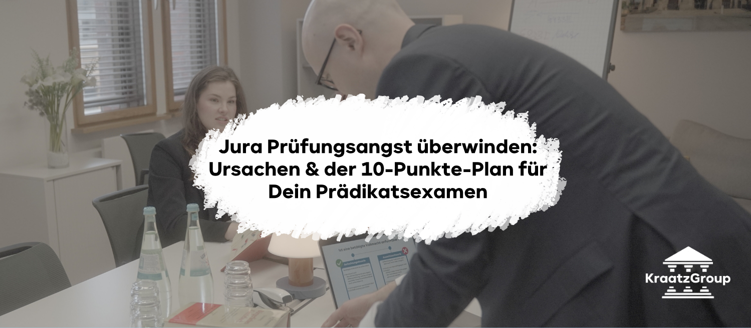 Jura Prüfungsangst überwinden: Ursachen, Psychologie & der 10-Punkte-Plan für Dein Prädikatsexamen
