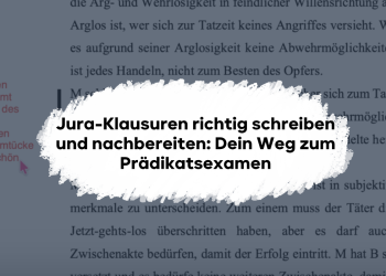 Erfahre, warum Klausurentraining für das Jura-Examen entscheidend ist und wie du Dozenten-Feedback zur Vorbereitung auf das Prädikatsexamen nutzt.