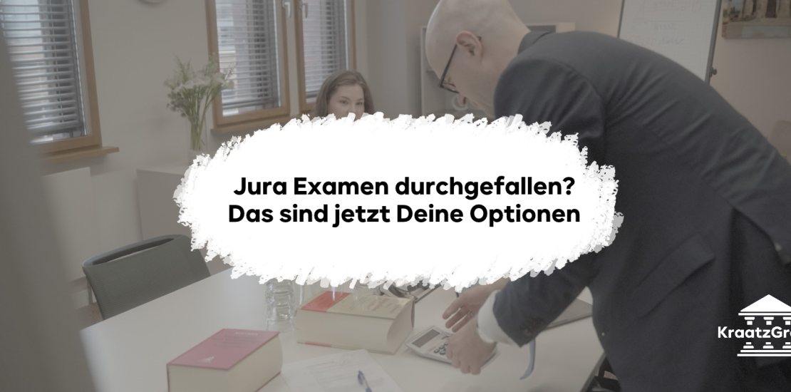 Jura Examen durchgefallen? Das sind jetzt deine Optionen