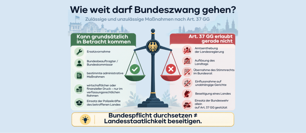 Wie weit darf Bundeszwang gehen